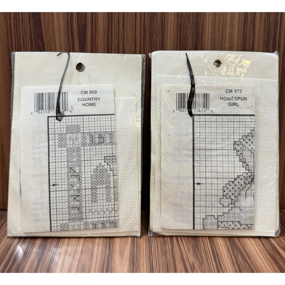 Lot of 2 Vintage Dale Burnett Counted Cross Stitch Kits New‎ Sealed